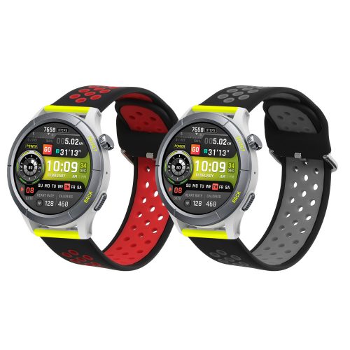 Σετ 2 ιμάντες Kwmobile για Amazfit Cheetah/ZEPP E, Πολύχρωμο, Σιλικόνη, KWM000024TZ001C