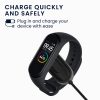 Καλώδιο τροφοδοσίας USB Kwmobile για Xiaomi Mi Band 4, Μαύρο, Πλαστικό, KWM000024UC001C