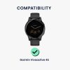 Σετ 2 προστατευτικών μεμβρανών Kwmobile για Garmin Vivoactive 4S, Διαφανές/Μαύρο, Πολυμερές, KWM000024UW001C