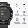 Σετ 2 προστατευτικών μεμβρανών Kwmobile για Garmin Vivoactive 4, Διαφανές/Μαύρο, Πολυμερές, KWM000024UX001C