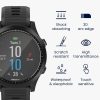 Σετ 2 προστατευτικών μεμβρανών Kwmobile για Garmin Forerunner 945, Διαφανές/Μαύρο, Πολυμερές, KWM000024VA001C