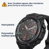 Σετ 2 προστατευτικών μεμβρανών Kwmobile για Amazfit T-Rex Pro, Διαφανές/Μαύρο, Πολυμερές, KWM000024VD001C