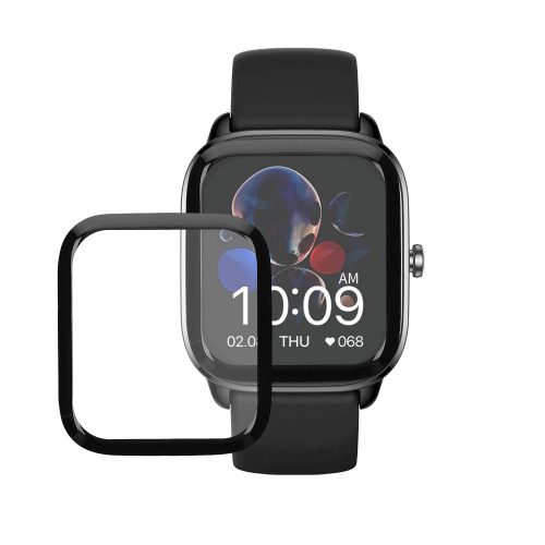 Σετ 2 προστατευτικών μεμβρανών Kwmobile για Amazfit GTS 4 Mini, Διαφανές/Μαύρο, Πολυμερές, KWM000024VF001C