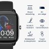 Σετ 2 προστατευτικών μεμβρανών Kwmobile για Amazfit GTS 4 Mini, Διαφανές/Μαύρο, Πολυμερές, KWM000024VF001C