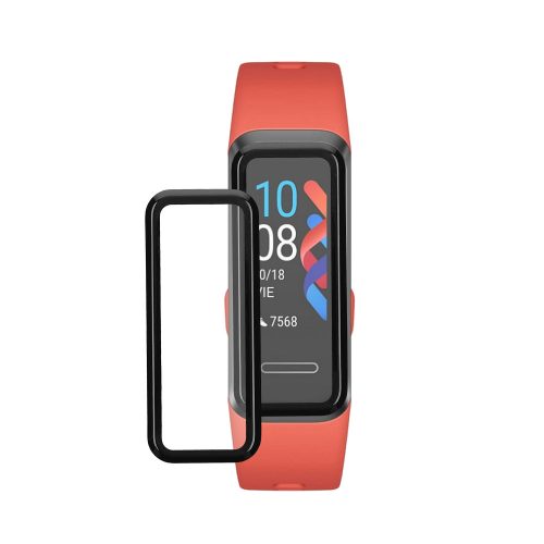 Σετ 2 προστατευτικών μεμβρανών Kwmobile για Huawei Band 4, Διαφανές/Μαύρο, Πολυμερές, KWM000024VP001C