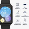 Σετ 2 προστατευτικών μεμβρανών Kwmobile για Huawei Watch Fit 2, Διαφανές/Μαύρο, Πολυμερές, KWM000024VS001C