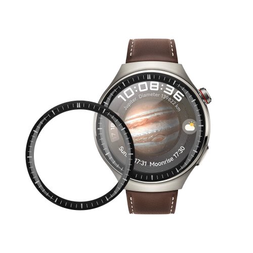 Σετ 2 προστατευτικών μεμβρανών Kwmobile για Huawei Watch 4 Pro, Διαφανές/Μαύρο, Πολυμερές, KWM000024VZ001C