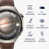 Σετ 2 προστατευτικών μεμβρανών Kwmobile για Huawei Watch 4 Pro, Διαφανές/Μαύρο, Πολυμερές, KWM000024VZ001C