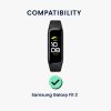 Σετ 2 προστατευτικών μεμβρανών Kwmobile για Samsung Galaxy Fit 2, Διαφανές/Μαύρο, Πολυμερές, KWM000024WC001C