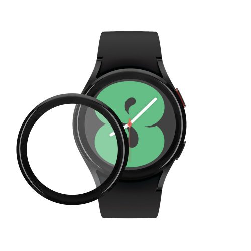 Σετ 2 προστατευτικών μεμβρανών Kwmobile για Samsung Galaxy Watch 4, Διαφανές/Μαύρο, Πολυμερές, KWM000024WD001C