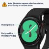 Σετ 2 προστατευτικών μεμβρανών Kwmobile για Samsung Galaxy Watch 4, Διαφανές/Μαύρο, Πολυμερές, KWM000024WD001C