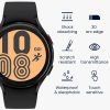 Σετ 2 προστατευτικών μεμβρανών Kwmobile για Samsung Galaxy Watch 4, Διαφανές/Μαύρο, Πολυμερές, KWM000024WE001C