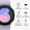 Σετ 2 προστατευτικών μεμβρανών Kwmobile για Samsung Galaxy Watch 5, Διαφανές/Μαύρο, Πολυμερές, KWM000024WF001C