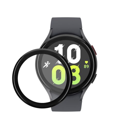 Σετ 2 προστατευτικών μεμβρανών Kwmobile για Samsung Galaxy Watch 5, Διαφανές/Μαύρο, Πολυμερές, KWM000024WG001C