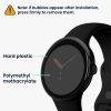 Σετ 2 προστατευτικών μεμβρανών Kwmobile για Google Pixel Watch, Διαφανές/Μαύρο, Πολυμερές, KWM000024WH001C