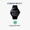 Σετ 2 προστατευτικών μεμβρανών Kwmobile για Google Pixel Watch, Διαφανές/Μαύρο, Πολυμερές, KWM000024WH001C