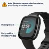 Σετ 2 προστατευτικών μεμβρανών Kwmobile για Fitbit Versa 4/Sense 2, Διαφανές/Μαύρο, Πολυμερές, KWM000024WK001C