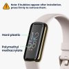 Σετ 2 προστατευτικών μεμβρανών Kwmobile για Fitbit Luxe, Διαφανές/Μαύρο, Πολυμερές, KWM000024WN001C