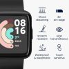 Σετ 2 προστατευτικών μεμβρανών Kwmobile για Xiaomi Redmi Watch 2 Lite, Διαφανές/Μαύρο, Πολυμερές, KWM000024WS001C