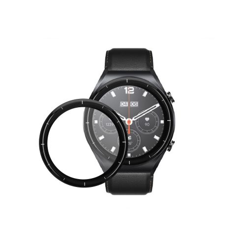 Σετ 2 προστατευτικών μεμβρανών Kwmobile για Xiaomi Watch S1, Διαφανές/Μαύρο, Πολυμερές, KWM000024WU001C