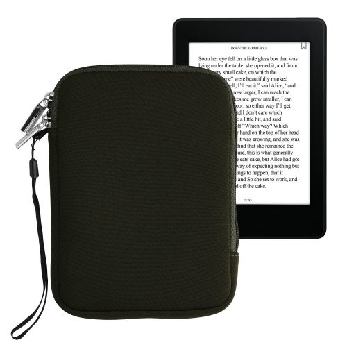 Kwmobile Universal Cover for 6-inch eBook Reader, Dark Green, Neoprene, KWM000010OQ012C