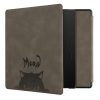 Θήκη Kwmobile για Amazon Kindle Oasis 10, Γκρι/Μαύρο, Eco Leather, KWM000014ND014C