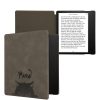 Θήκη Kwmobile για Amazon Kindle Oasis 10, Γκρι/Μαύρο, Eco Leather, KWM000014ND014C