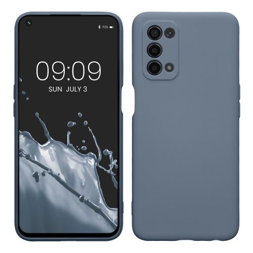 Θήκη Kwmobile για OPPO A74 5G/A54 5G, Σκούρο Μπλε, Σιλικόνη, KWM0000157U020C