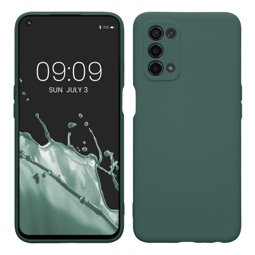 Θήκη Kwmobile για OPPO A74 5G/A54 5G, Πράσινη, Σιλικόνη, KWM0000157U021C