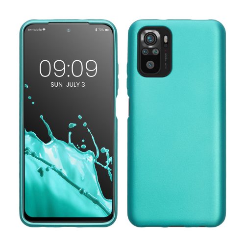 Θήκη Kwmobile για Xiaomi Redmi Note 10/Redmi Note 10S, ανοιχτό πράσινο, σιλικόνη, KWM000012NZ011C