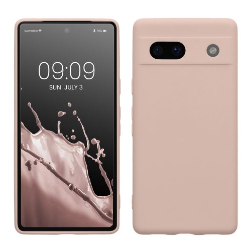 Θήκη Kwmobile για Google Pixel 7a, Cream, Silicone, KWM000019YF014C