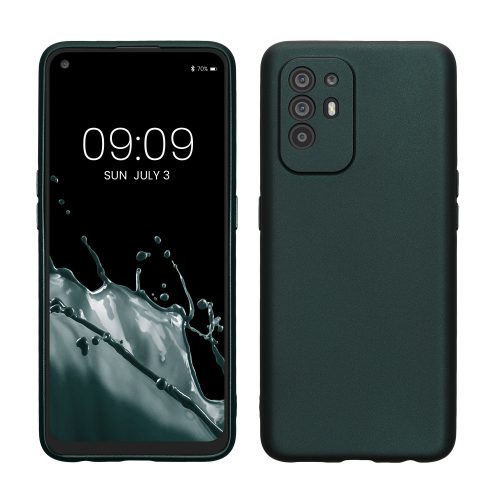 Θήκη Kwmobile για OPPO A94 5G, Σκούρο Πράσινο, Σιλικόνη, KWM000020IE003C