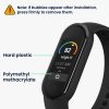 Σετ 2 προστατευτικών μεμβρανών Kwmobile για Xiaomi Mi Band 8, Διαφανές/Μαύρο, Πολυμερές, KWM000024XX001C