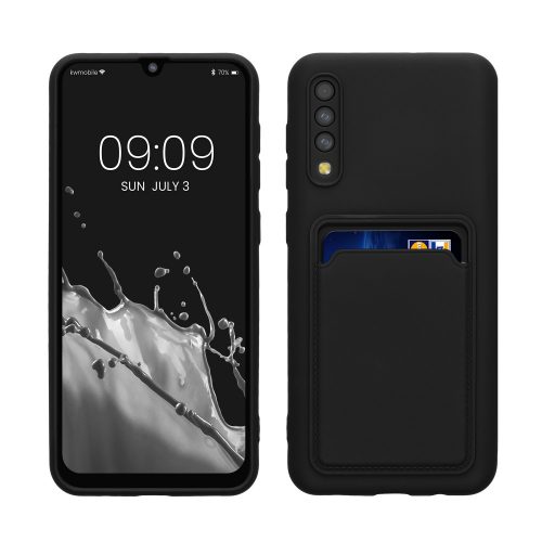 Θήκη Kwmobile για Samsung Galaxy A50, Μαύρη, Σιλικόνη, KWM000021KQ001C