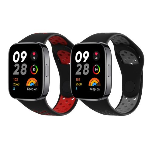 Σετ 2 ιμάντες Kwmobile για Xiaomi Redmi Watch 3 Active, Πολύχρωμο, Σιλικόνη, KWM000024YV001C