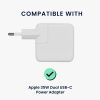 Θήκη φορτιστή Kwmobile για Apple 35W Dual USB-C Power Adapter, Ανοιχτό πράσινο, Σιλικόνη, KWM000024YY002C