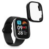 Σετ 2 θήκες Kwmobile με τζάμι ασφαλείας για Xiaomi Redmi Watch 3 Active / Redmi Watch 3 Lite, Διάφανο/Μαύρο, Πλαστικό, KWM000024ZD002C