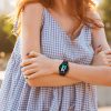 Σετ 2 θηκών Kwmobile για Samsung Galaxy Watch 5, Μαύρο/Χρυσό, Πλαστικό, KWM000024ZL001C