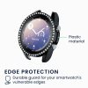 Σετ 2 θηκών Kwmobile για Samsung Galaxy Watch 3, Μαύρο/Χρυσό, Πλαστικό, KWM000024ZP001C