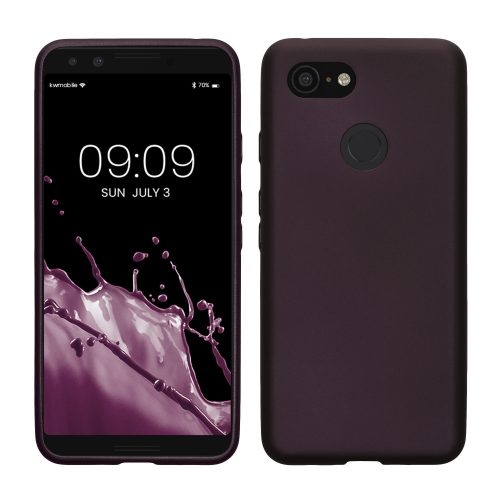 Θήκη Kwmobile για Google Pixel 3, Βουργουνδία, Σιλικόνη, KWM000009AN006C