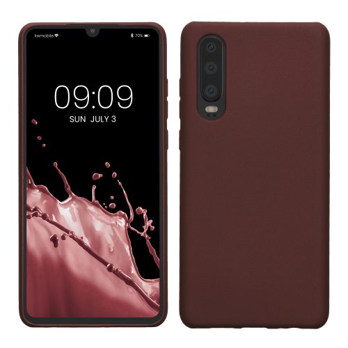 Θήκη Kwmobile για Huawei P30, Σκούρο κόκκινο, Σιλικόνη, KWM000009MG012C