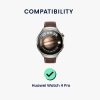 Σετ 2 προστατευτικών μεμβρανών Kwmobile για Huawei Watch 4 Pro, Διαφανές/Μαύρο, Πολυμερές, KWM0000250Q001C