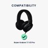 Ζάντα ακουστικών Kwmobile για Razer Kraken 7.1 V2 Pro, Μαύρο, Neoprene, KWM0000250T001C