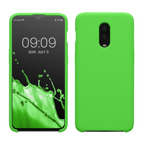 Θήκη Kwmobile για OnePlus 6T, Πράσινη, Σιλικόνη, KWM000009BL034C