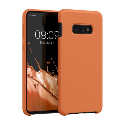 Θήκη Kwmobile για Samsung Galaxy S10e, Πορτοκαλί, Σιλικόνη, KWM000009SG042C