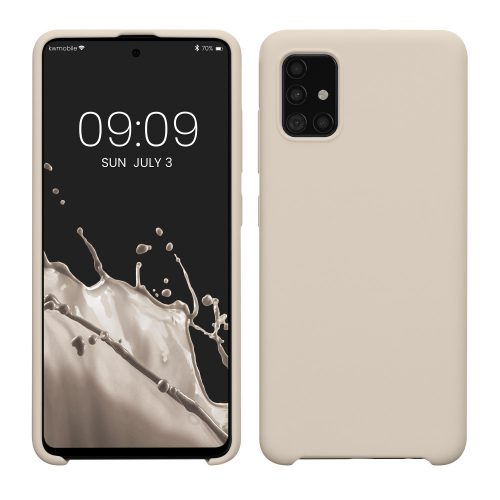 Θήκη Kwmobile για Samsung Galaxy A51, Cream, Silicone, KWM000010ZA051C