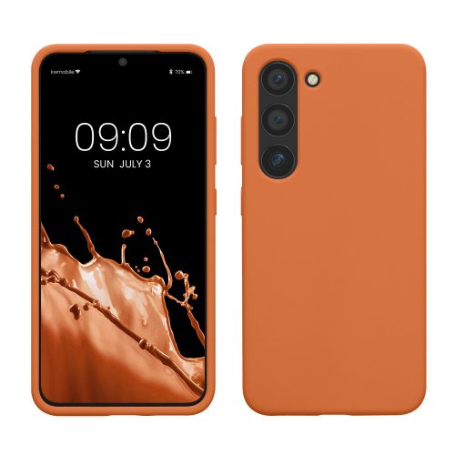 Θήκη Kwmobile για Samsung Galaxy S23, Orange, Silicone, KWM000017WB043C