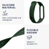 Kwmobile Strap για Xiaomi Mi Smart Band 6/Mi Band 6, Dark Green, Silicone, KWM0000250Y002C