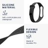 Kwmobile Strap για Xiaomi Mi Band 4/Mi Band 3, Μαύρο, Σιλικόνη, KWM0000250Z001C