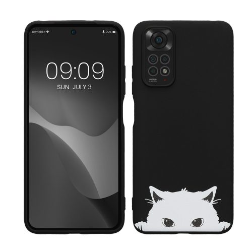 Θήκη Kwmobile για Xiaomi Redmi Note 11/Redmi Note 11s, Μαύρο/Λευκό, Σιλικόνη, KWM0000151O004C